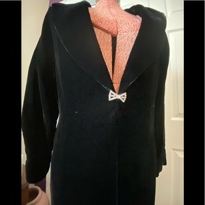 Vintage cotton velvet dress